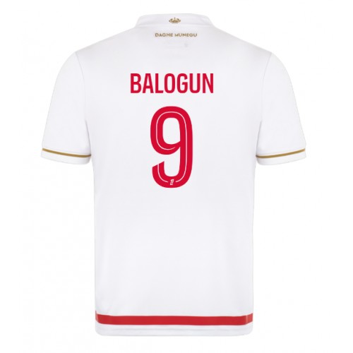 Stroje piłkarskie AS Monaco Folarin Balogun #9 Koszulka Podstawowej 2025-26 Krótki Rękaw